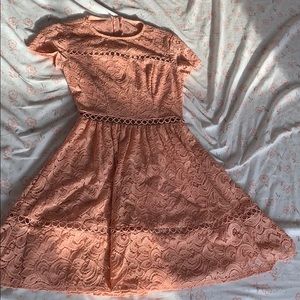 Juniors pink dress